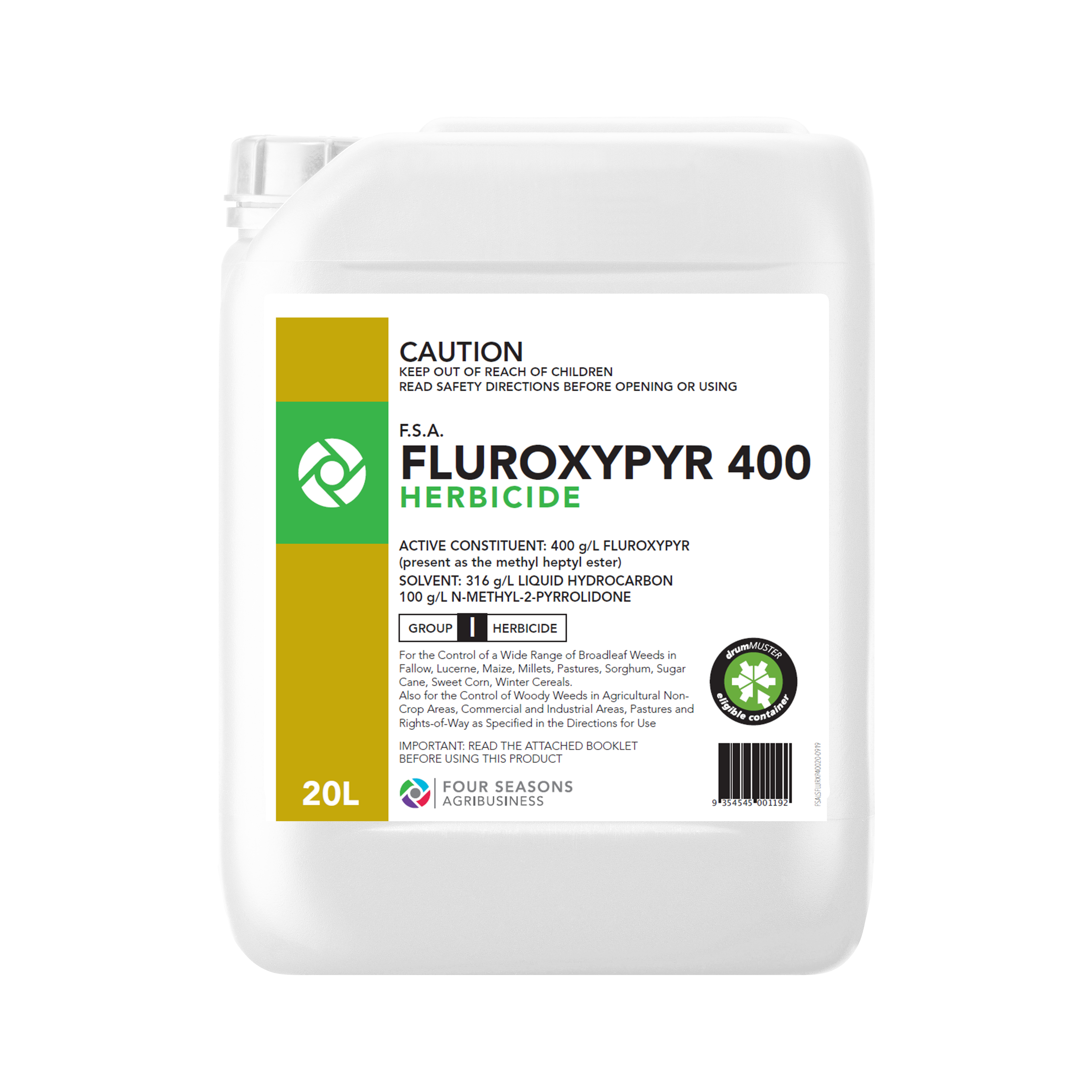 F.S.A. Fluroxypyr 400 Herbicide