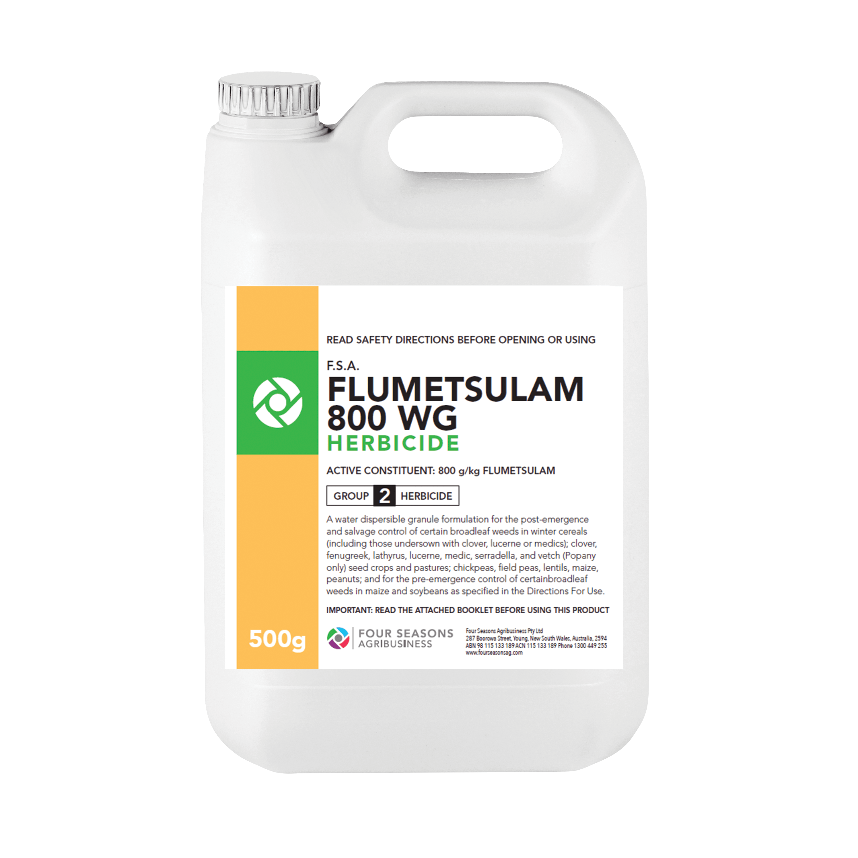 F.S.A. Flumetsulam 800 WG Herbicide
