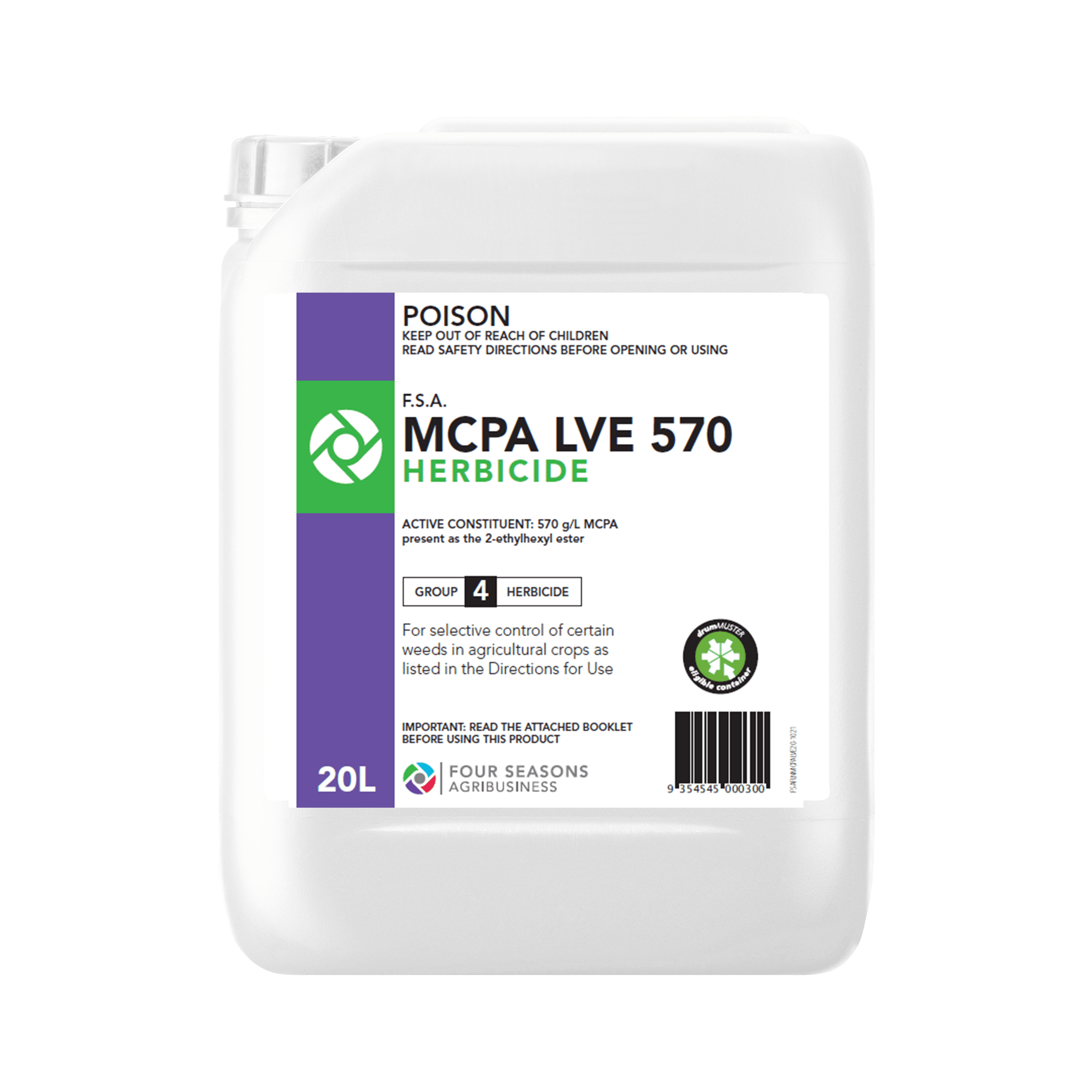 F.S.A. MCPA LVE 570 Herbicide