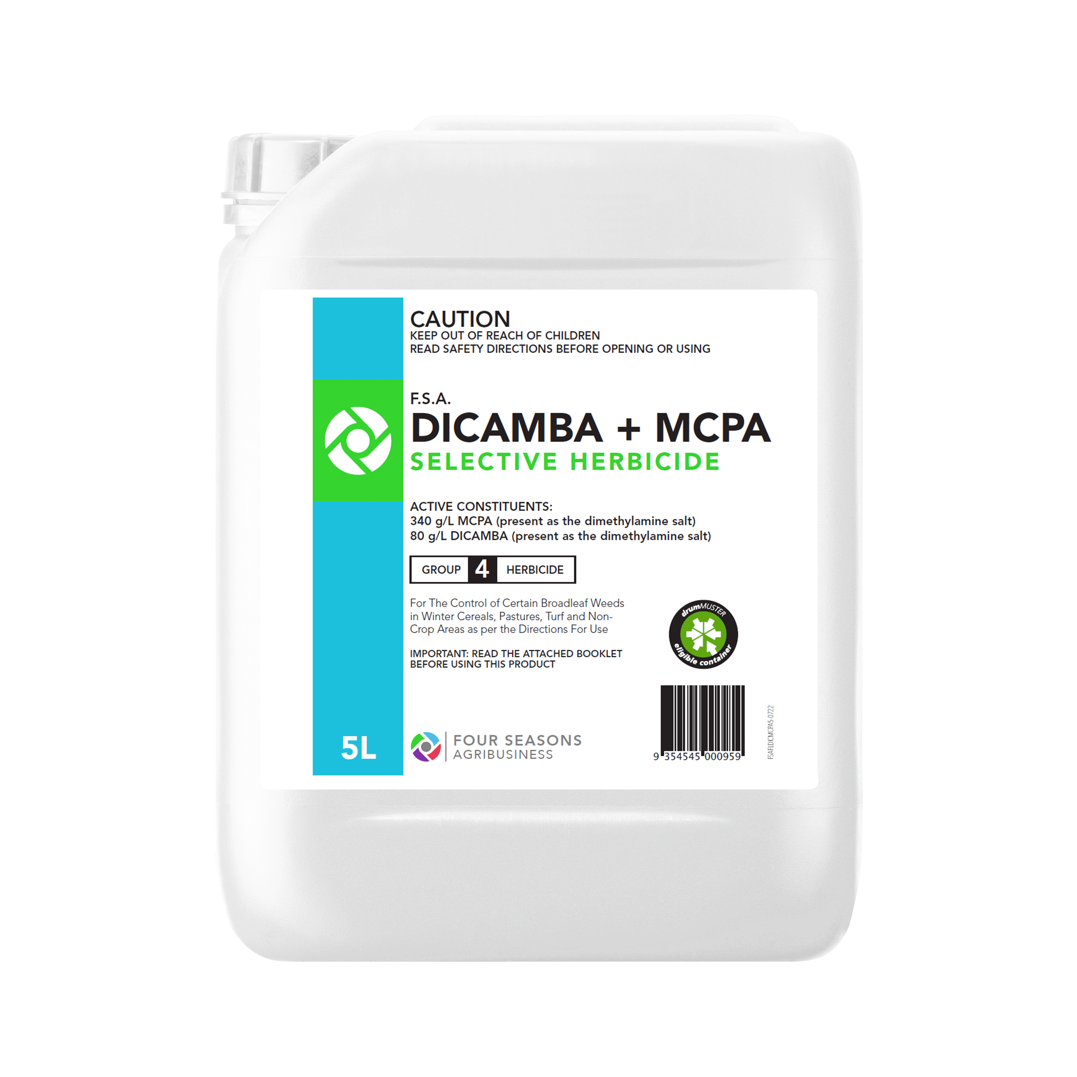 F.S.A. Dicamba + MCPA Selective Herbicide
