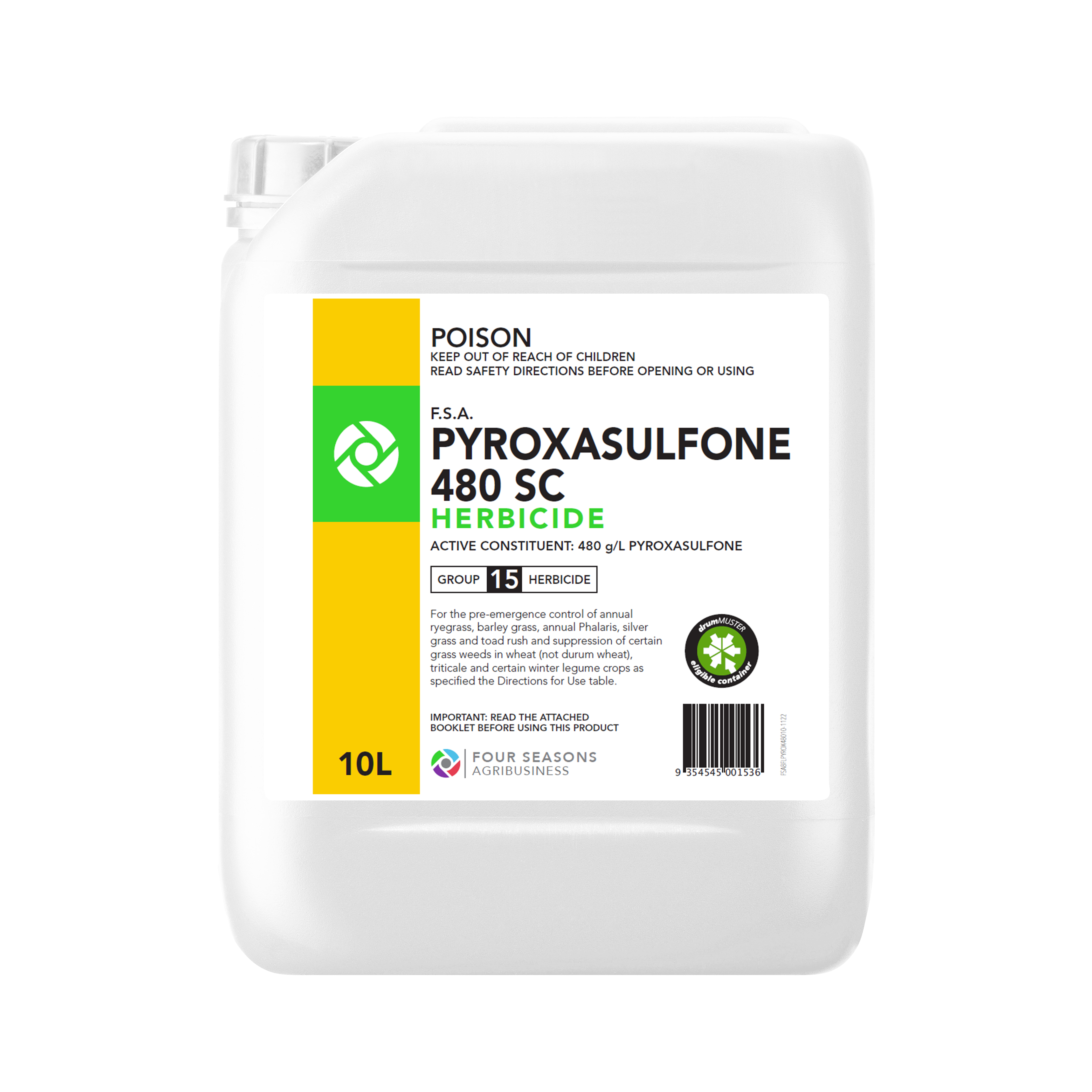 F.S.A. Pyroxasulfone 480 SC Herbicide
